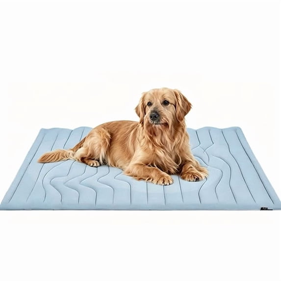 Kobolaf Dog Cooling Mat Original Self Activating Pet Cool Pad for Large Medium Small Breeds Chew Resistant Washable Waterproof Foam Mattress Lightweight Travel Crate Bed for Summer Heat Relief