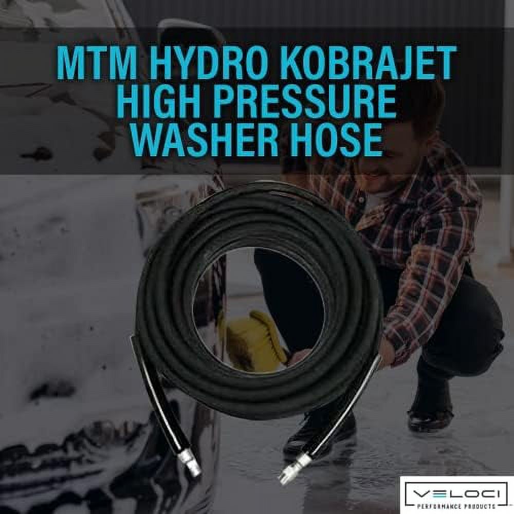 Kobrajet High Pressure Washer Hose 3/8” 4000 PSI 50’ For Car Wash And