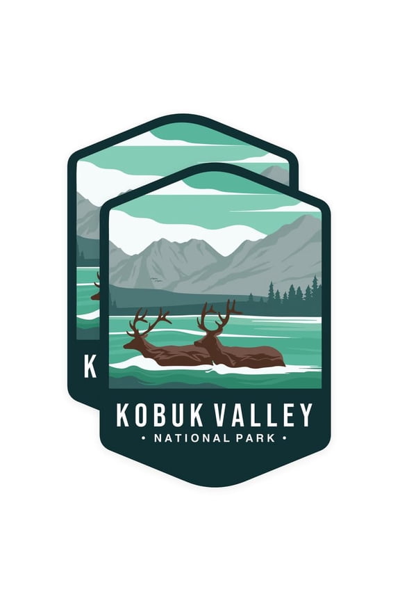 Kobuk Valley National Park Bumper Sticker - US National Park - 5 Inches On Longest Side - Vinyl Decal for Car Bumper, Laptop, Water Bottle, Wall, and Window - BMCS0244