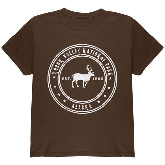 Kobuk Valley National Park Youth T Shirt Brown YLG