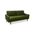 thumbnail image 1 of Koby Home 70" Sectional Sofa Sleeper Couch 3-Seater Sofas Mid-Century Couches for Living Room Olive Green, 1 of 2
