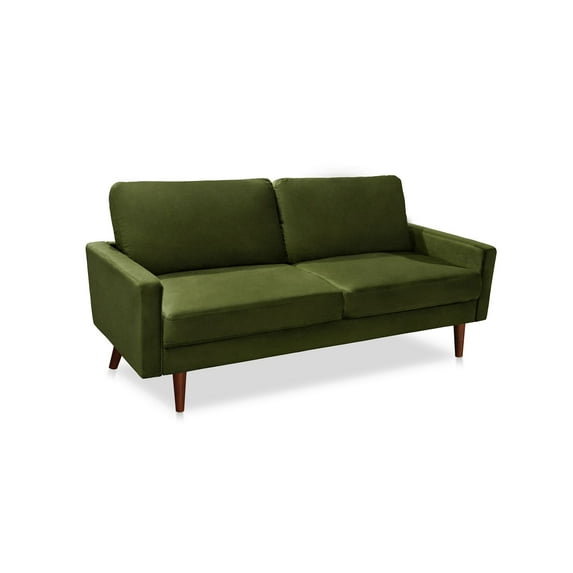Koby Home 70" Sectional Sofa Sleeper Couch 3-Seater Sofas Mid-Century Couches for Living Room Olive Green