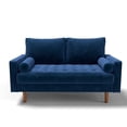 thumbnail image 1 of Koby Home Sectional Loveseat Couch Sofa Mid-Century 58" Sofas Couches for Living Room Space Blue, 1 of 8