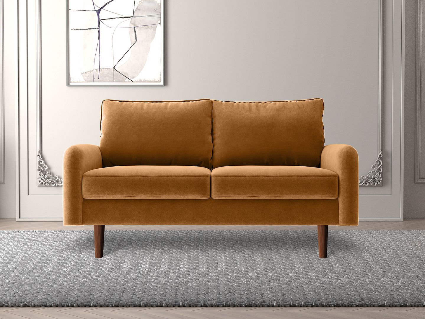 Koby Home Sectional Sofa 58" Loveseat Couch Sofas Couches for Living