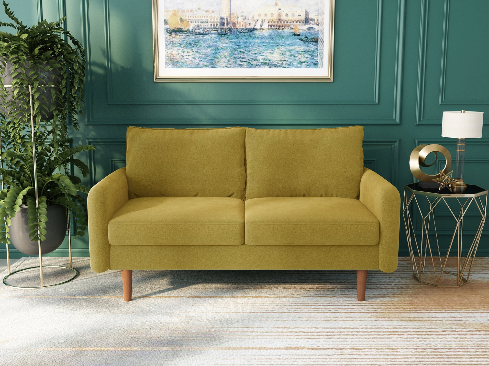 Koby Home Sectional Sofa 58" Loveseat Couch Sofas Couches for Living