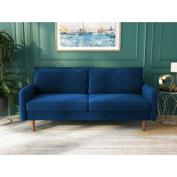 Koby Home Sectional Sofa Sleeper Couch 3-Seater Sofas 70" Couches for Living Room Space Blue