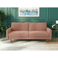 thumbnail image 1 of Koby Home Sectional Sofa Sleeper Couch 3-Seater Sofas 70" Couches for Living Room Rose Pink, 1 of 7
