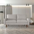 thumbnail image 1 of Koby Home Sleeper Sofa Couch 70" Linen Sofas Modern Couches for Living Room Mist Gray, 1 of 5