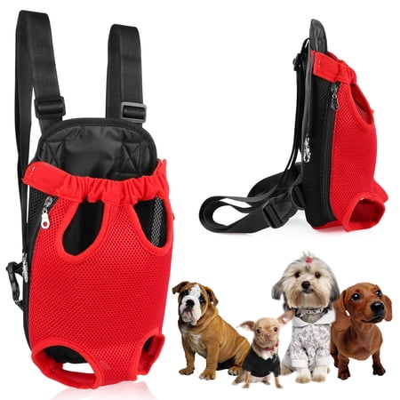 Kocaso Large Legs-Out Design Pet Carrier Backpack, Red, 20 lb Limit