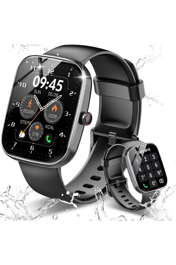 Smart Watch, 1.91" HD Screen Smartwatch for Men Women(Answer/Make Call), Fitness Watch with Heart Rate/Sleep Monitor/Steps Monitor, 110+ Sports Modes