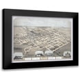 thumbnail image 1 of Koch 24x20 Black Modern Framed Museum Art Print Titled - Pella Iowa - Koch 1869, 1 of 5