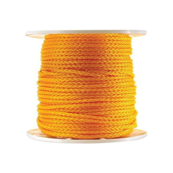 Koch 5061045 Braided Poly Rope, Yellow, 5/16 inch x 600 feet