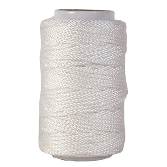 Koch 7023849 100 ft. White Diamond Braided Polyester Mason Line Rope