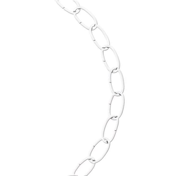 Koch 5060301 0.175 Dia. x 600 in. No. 10 Zinc Plated White Steel Decorative Chain
