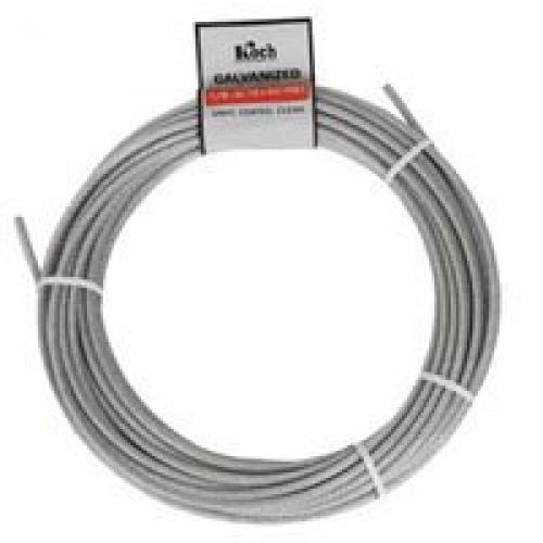 Koch A40124 Aircraft Cable, 340 lb Working Load Limit, 50 ft L, 1/8 in Dia