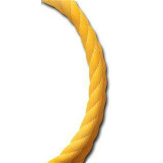 Koch Industries 5001236 Yellow Polypropylene Twisted Rope Coil, 3/8 in. x 100 ft.