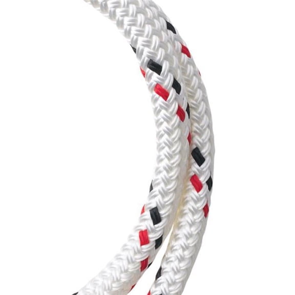 Koch 7039580 0.5 in. x 100 ft. Braided Polyester Rope, Red, White & Blue