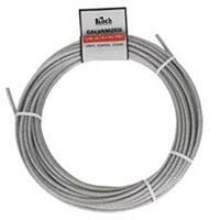 Koch Industries A42164 3/16 in. x 50 ft. Wire Rope Cable, 7x19, Electro Galvanized
