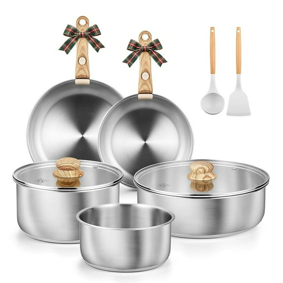 Koch Systeme CS 11 Piece Stainless Steel Cookware Set with Removable Handle