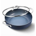 thumbnail image 1 of Koch Systeme CS 12 inch Saute Pan with Lid, 5.5-Quart Deep Frying Pan with Nonstick Ceramic Coating, Oven Safe, Induction Compatible, Gradient Blue, 1 of 12