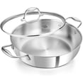 thumbnail image 1 of Koch Systeme CS 12-Inch Deep Sauté Pan, Tri-Ply Stainless Steel Deep Frying Pan, 1 of 7