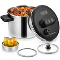 thumbnail image 1 of Koch Systeme CS 6.3 Quart Stainless Steel Pressure Cooker, 3 PSI Settings Pressure Cooker, Save 70% Time, Gas & Induction Compatible, 1 of 13
