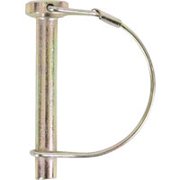 Koch 4021631 Round PTO Locking Pin, 3/8 in Dia Pin, 2-1/4 in OAL, Zinc-Plated