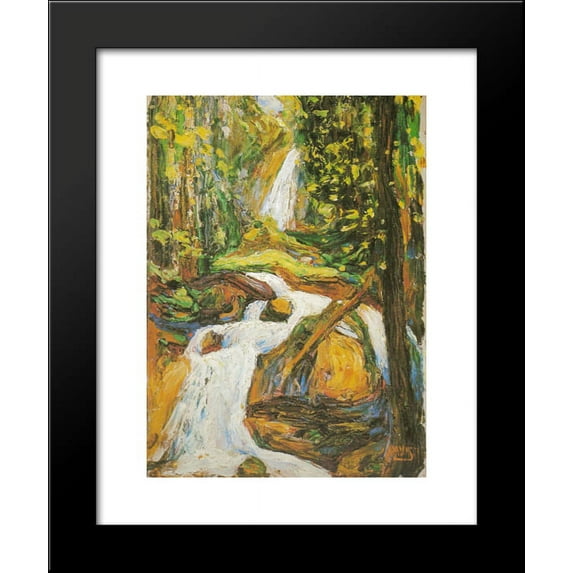Kochel Waterfall I 20x24 Framed Art Print by Wassily Kandinsky