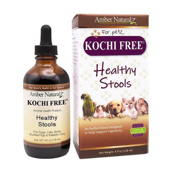 Amber NaturalZ Kochi Free | Bowel Support & Digestive Regularity for Pets 4oz
