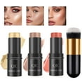 thumbnail image 1 of Wiher 3Pcs Cream Contour Stick Makeup Kit,Shades with Highlighter Stick,Blush Stick and Bronzer Contour Stick for Sculpt the Cheeks,Long Lasting,Waterproof,Matte & Dewy Finish (with Contour Brush), 1 of 9