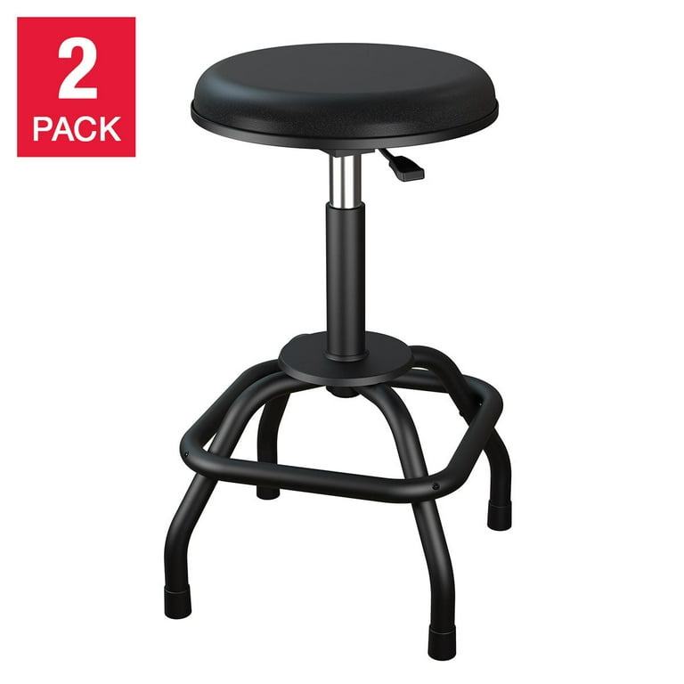 Koda Set of 2 Premium Pneumatic Shop Stools with Ultra Cushioning