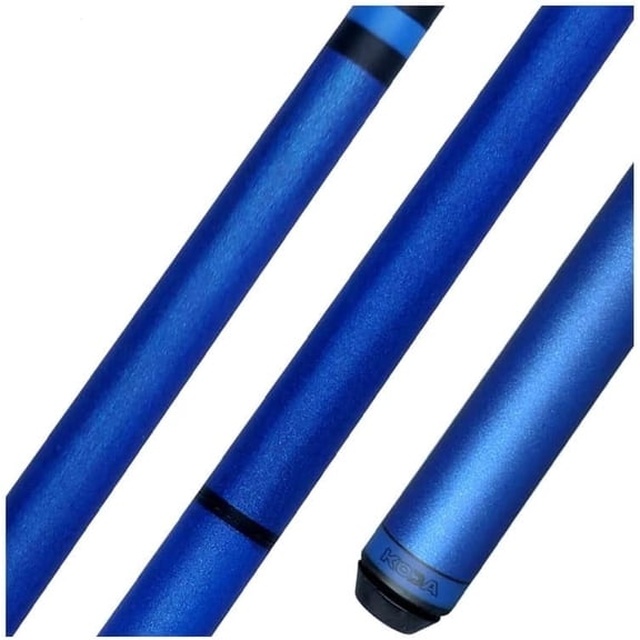 Koda No Wrap Heavy Hitter Gun Jump/Break Cue - Durable Construction and Stylish Design - Maple Shaft and Uni-Loc - Quick Release Jump/Break Cue - Metallic Blue - 25 Oz
