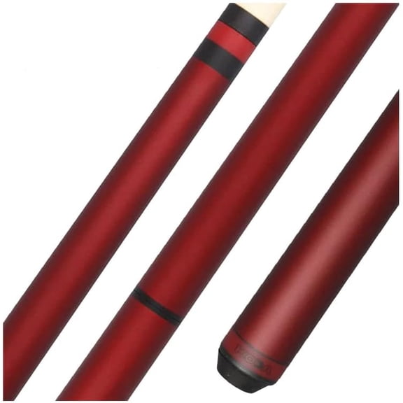 Koda No Wrap Heavy Hitter Gun Jump/Break Cue - Durable Construction and Stylish Design - Maple Shaft and Uni-Loc - Quick Release Jump/Break Cue - Metallic Burgundy - 25 Oz