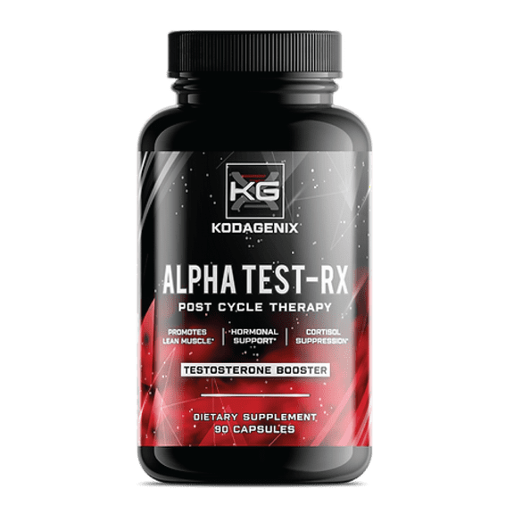 Kodagenix Alpha Test-RX: Potent Natural Testosterone Booster for Enhanced Libido, Muscle Growth, Strength, Endurance, and Mood.