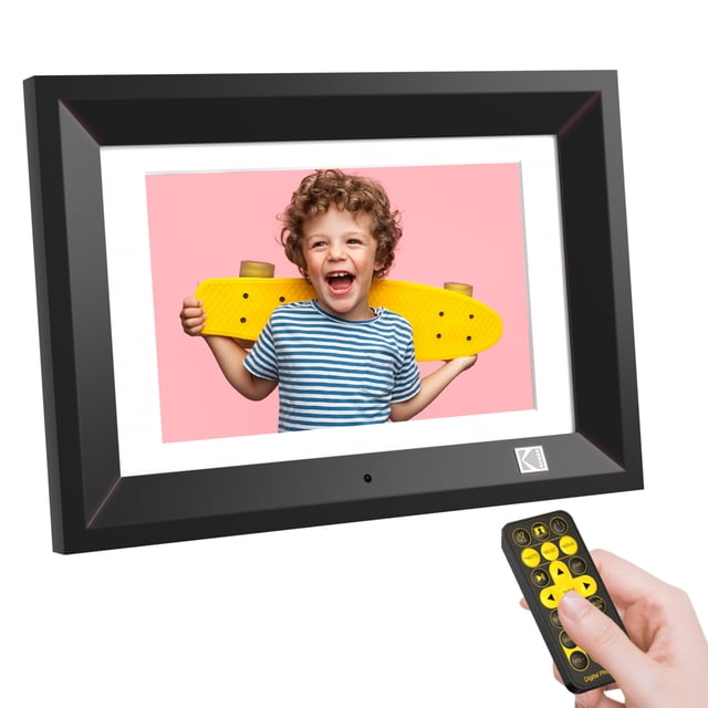 Kodak 10.1inch Digital Photo Frame with Remote Control, Stylish Solid