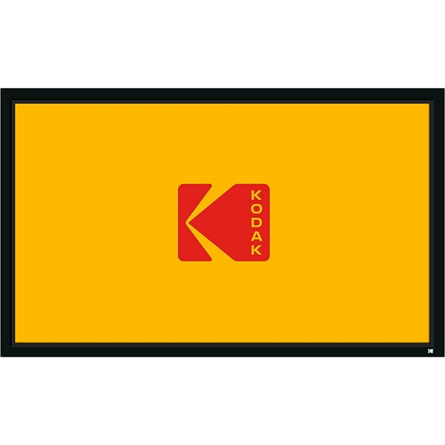 Kodak 100 in Projector Screen with Black Velvet Fixed Frame & Mount Kit