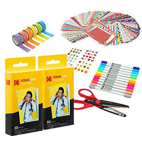 Kodak 2x3? Premium Zink Paper 100 Pack Scrapbook Bundle