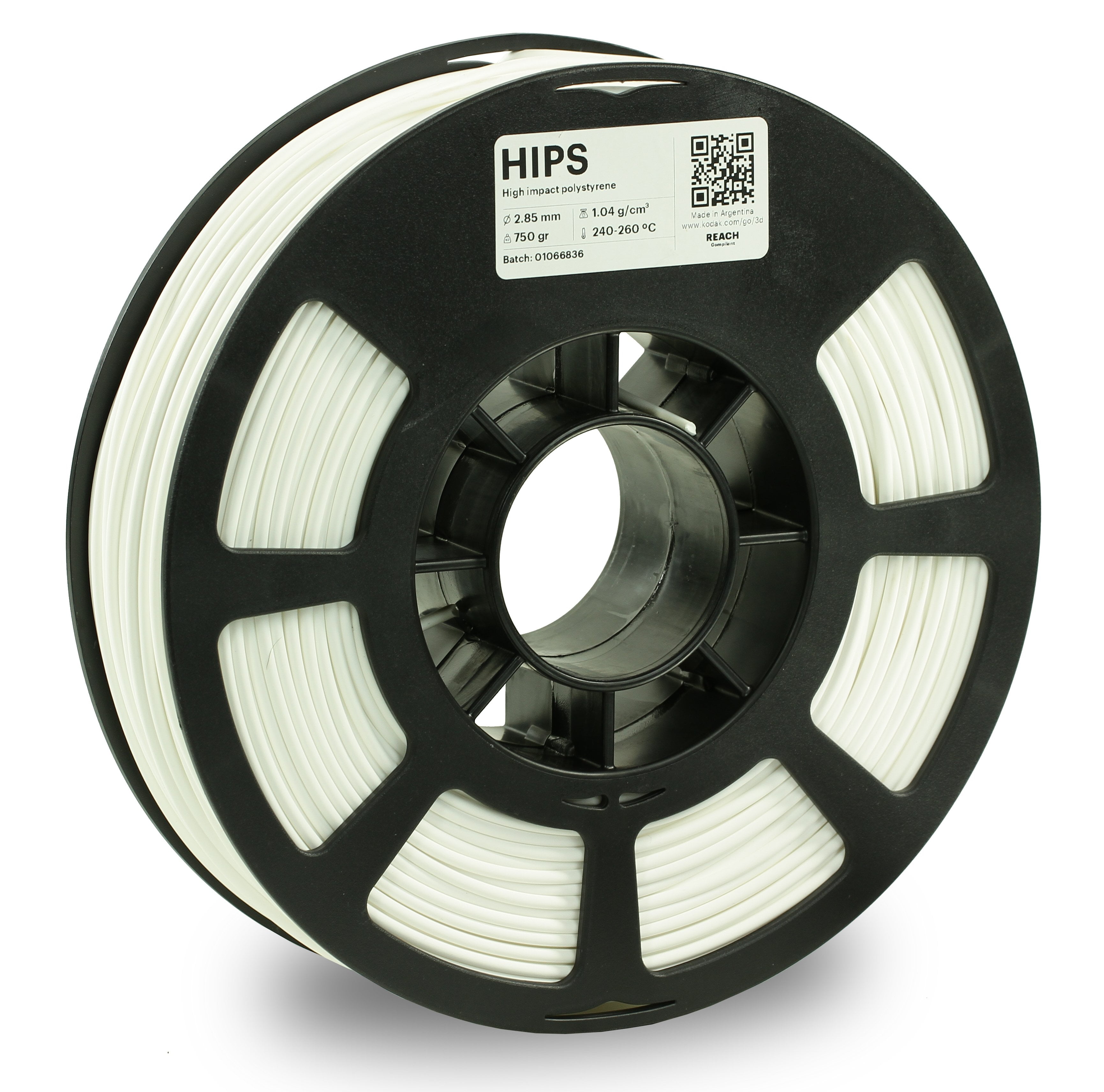Kodak 3D Printing HIPS Filament 2.85mm (White)