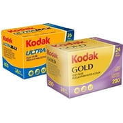 Kodak 400 35mm Film, 36 Exposures + Kodak Gold 200 Color Negative Film 35mm Roll Film, 24 Exposures