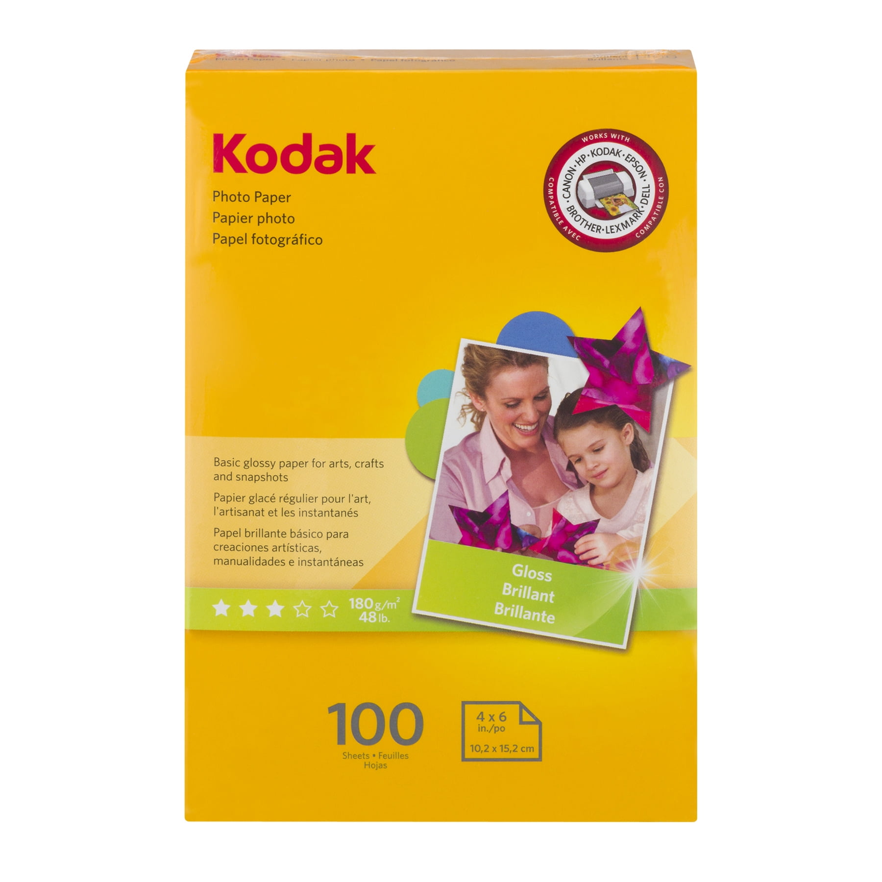 Kodak 4x6 Gloss Inkjet Photo Paper 100 Sheets