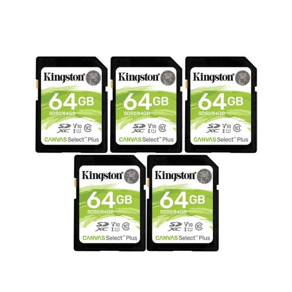 Kodak 64GB Class 10 UHS-I U1 SDXC Memory Card (5-Pack)