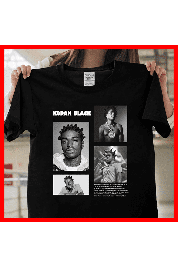 Kodak Black Rapper Graphic Vintage Hip Hop Music Retro Aesthetic Fan T0165 Unisex Graphic T-Shirt Soft Cotton, Sizes S-5XL