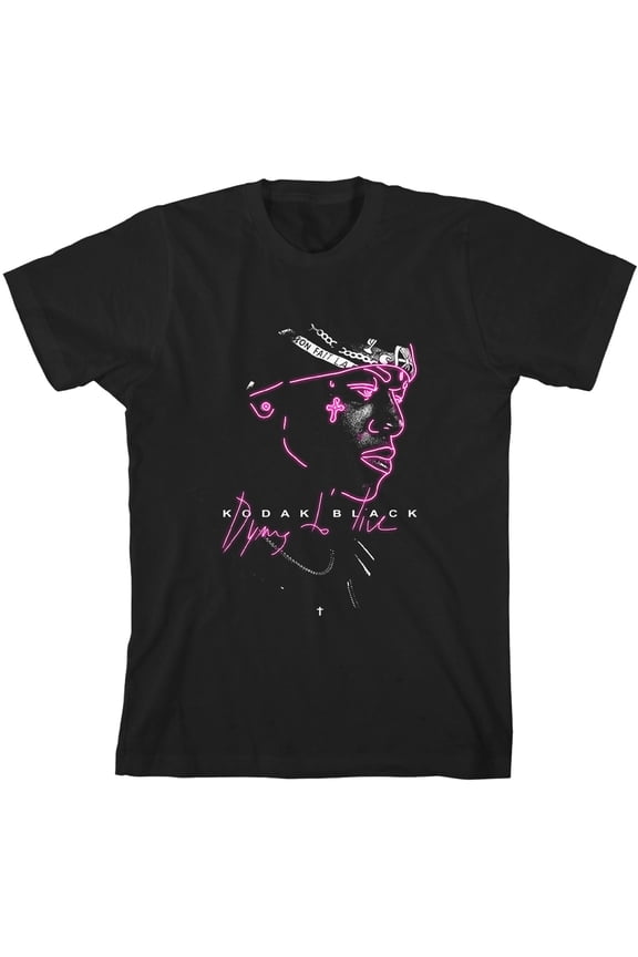 Kodak Black Unisex T-Shirt Neon Outline (Small)