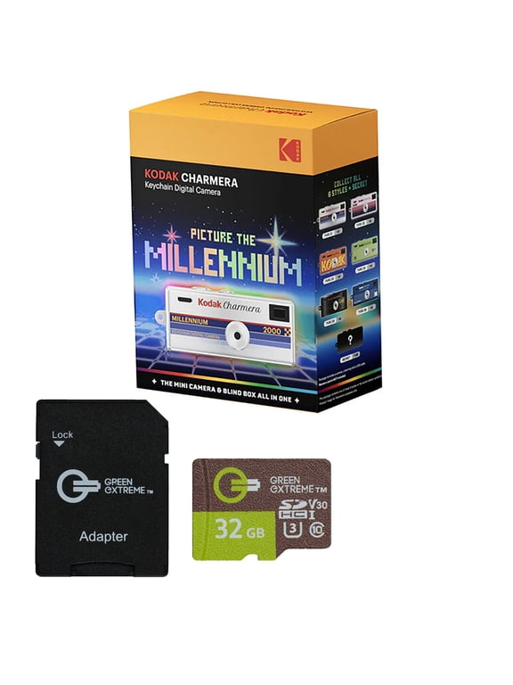 Charmera Millenium Edition 1.6MP Keychain Digital Camera, w/32GB Card