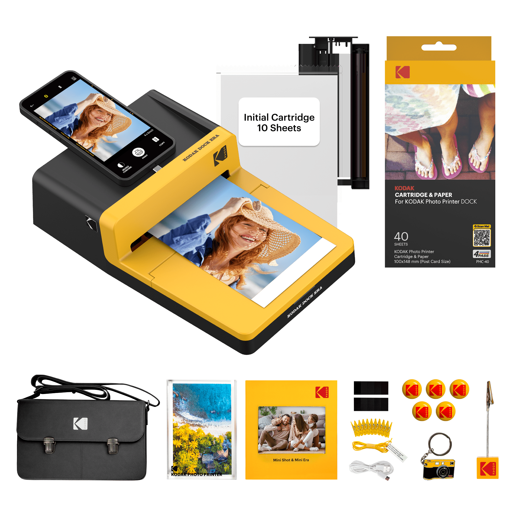 Kodak, Instant Photo Printer, 4x6 inches, bundle with 50 sheets