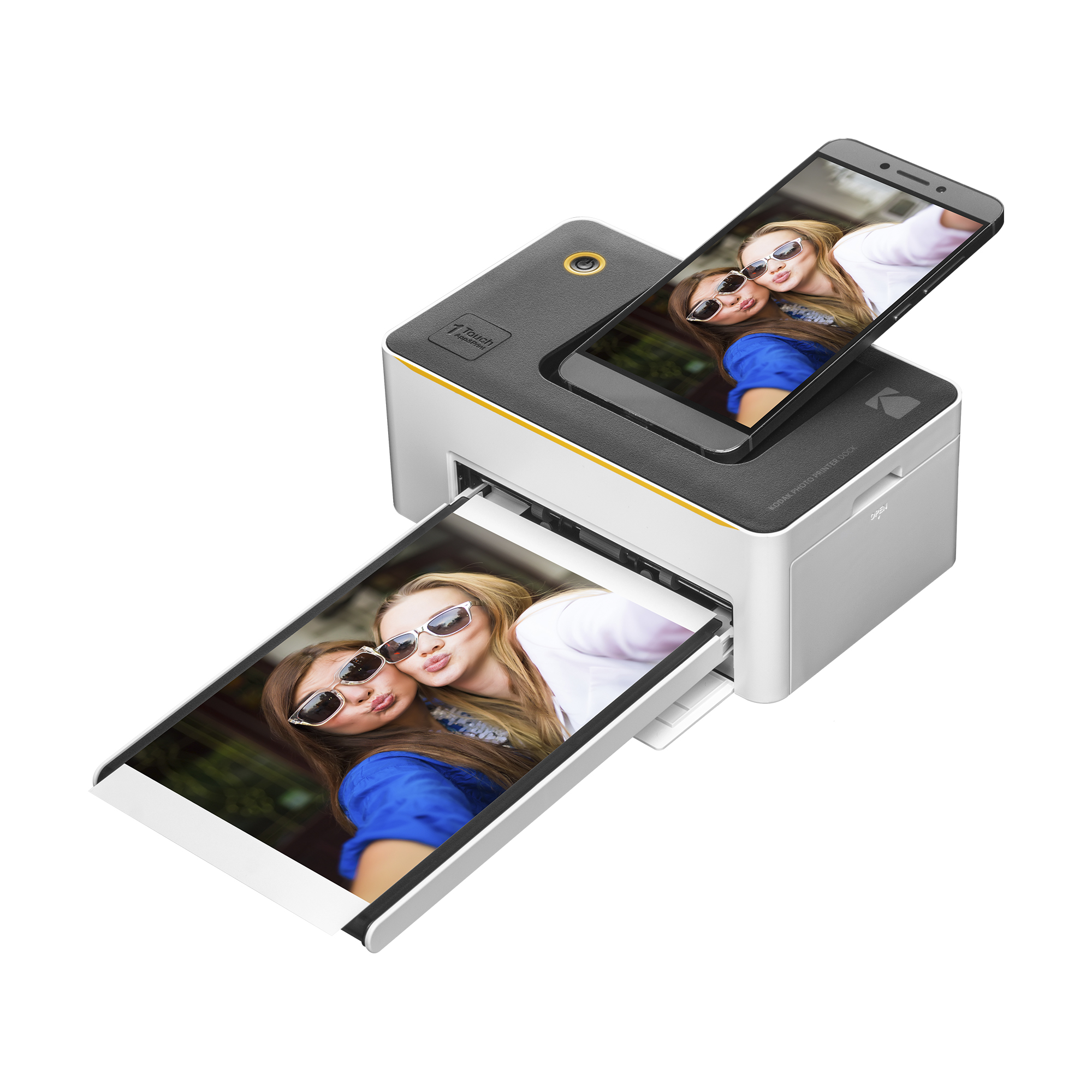 Kodak Dock Plus 4x6" Portable Photo Printer for iOS/Android, Gold PD450BT - image 1 of 4