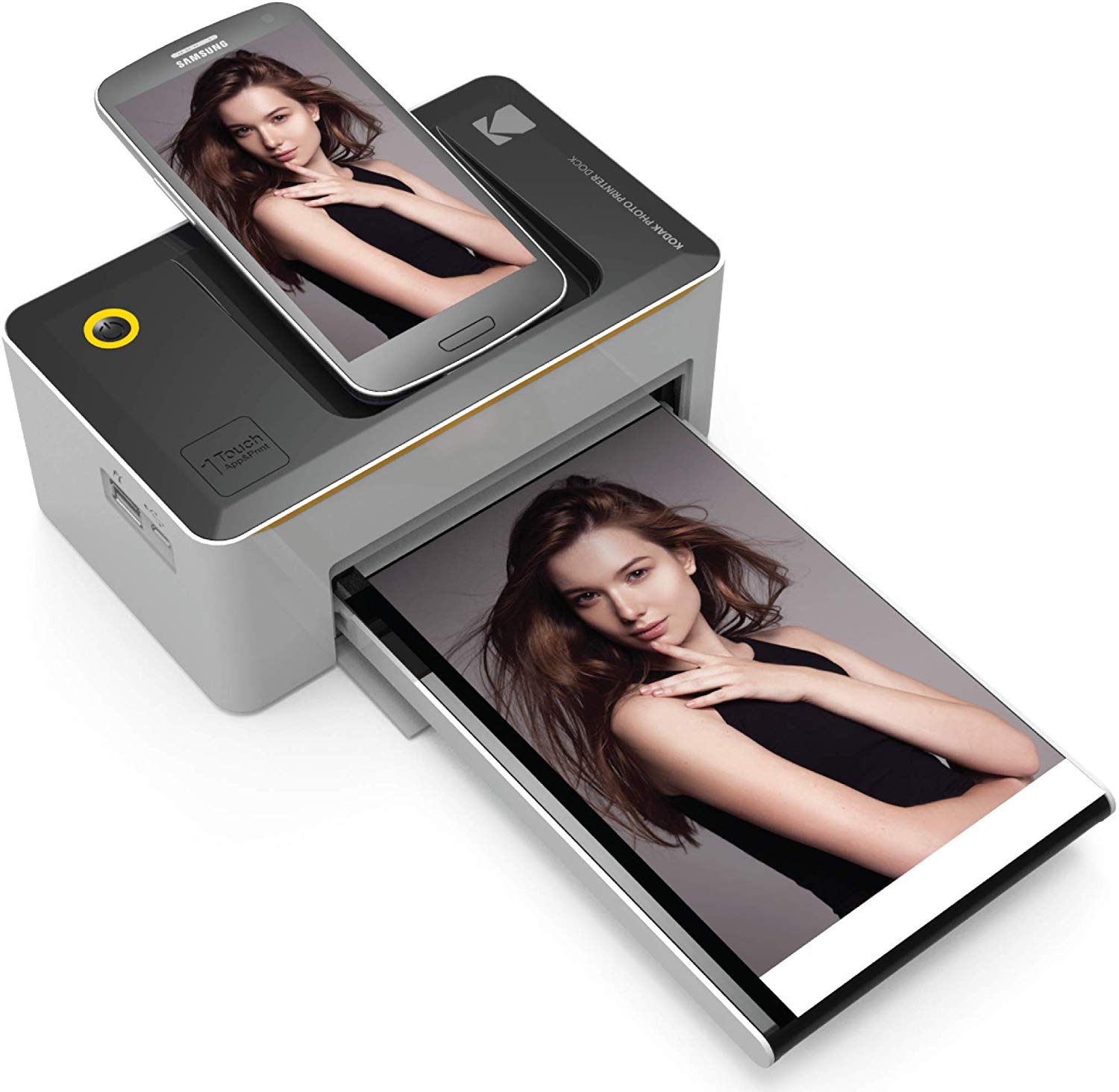 Kodak Dock & Wi-Fi Portable 4x6 Instant Photo Printer, Premium Quality Full Color Prints - Compatible w/iOS & Android Devices - image 1 of 11