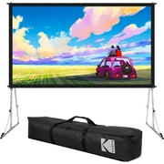 Kodak Dual Portable Stand Mount 120 Projector Screen with Stand & Carry Case