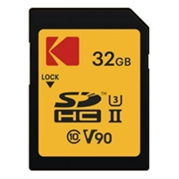 Kodak EKMSD32GUHS2V2K 32 GB UHS-II U3 V90 CL10 SD Memory Card