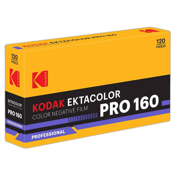 Kodak Ektacolor Pro 160, 120 Roll Film, 5-Pack